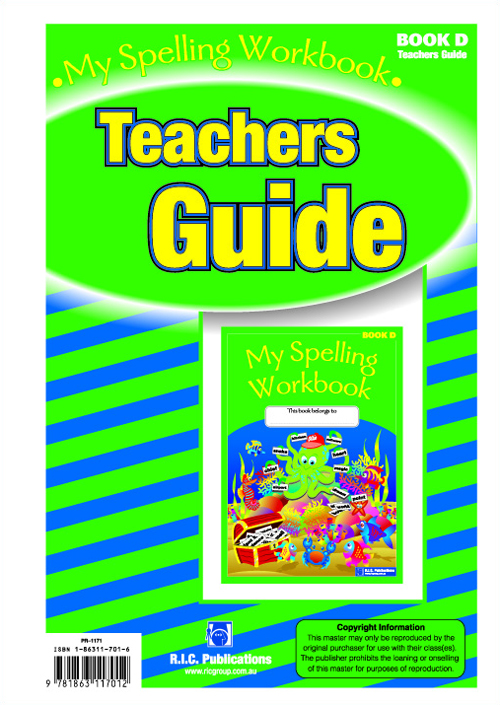 My Spelling Workbook Workbook (Book D) by R.I.C. Publications on