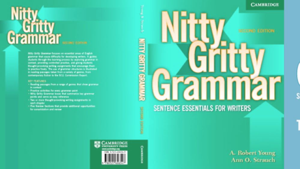 Nitty Gritty Grammar Nitty Gritty Grammar