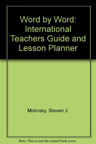 word by word picture dictionary teacher s guide and lesson planner