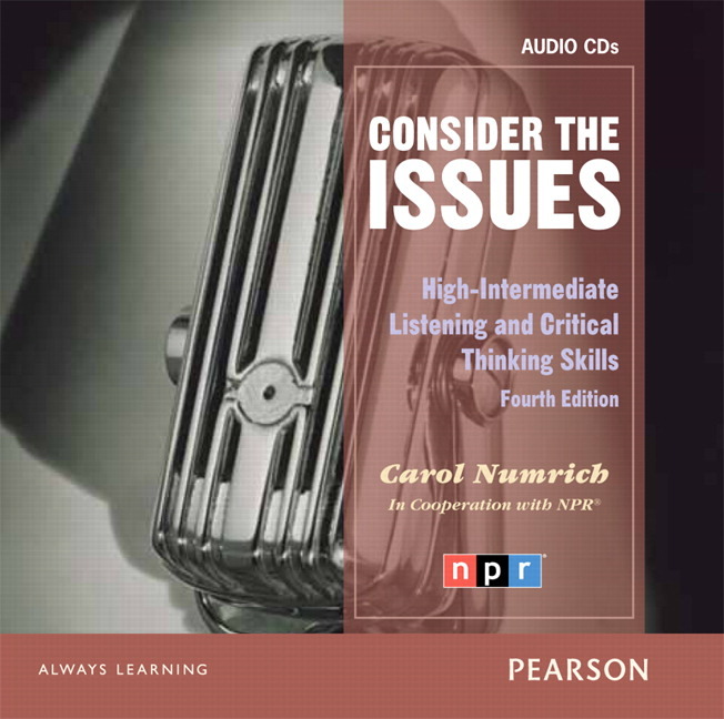 issues series consider the issues 4th edition audio cd high