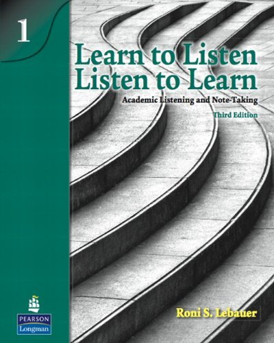 Learn to Listen - Listen to Learn: Academic Listening and Note-Taking