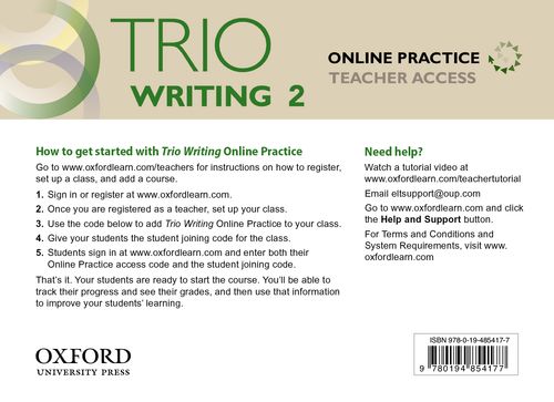Smeltend groot regenval Trio Writing - Online Teacher's Access Code (Level 2) by Alice Savage and  Colin Ward on ELTBOOKS - 20% OFF!