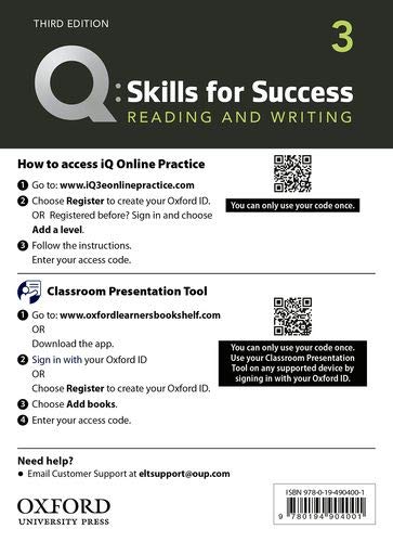 その他 Q-card Method & Reading Q Skills for Success Reading and Writing, 2nd Level 3rd