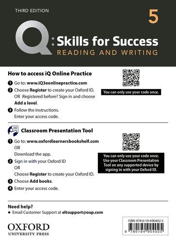 Q Skills For Success 3rd Edition Reading And Writing Teacher Guide With Teacher Resource Access Code Card レベル 5 By Jennifer Bixby Joe Mcveigh Jaimie Scanlon Miles Craven Kristin Donnalley