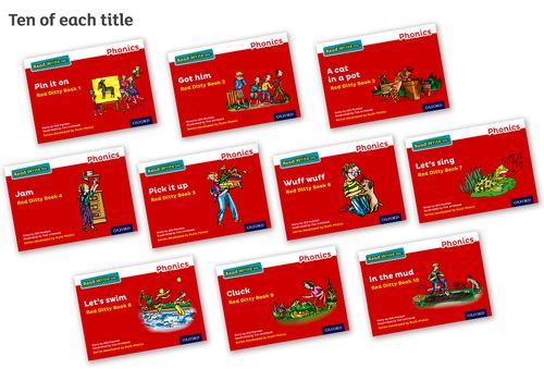 Read Write Inc - Phonics - Colour Pack of 100 (Red Ditty Books) by Ruth ...