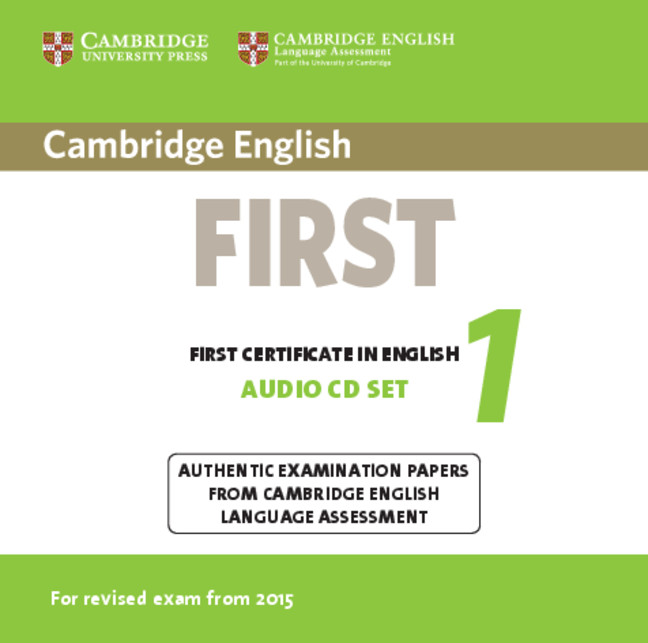 Cambridge English First 1 for revised exam from 2015 by Cambridge