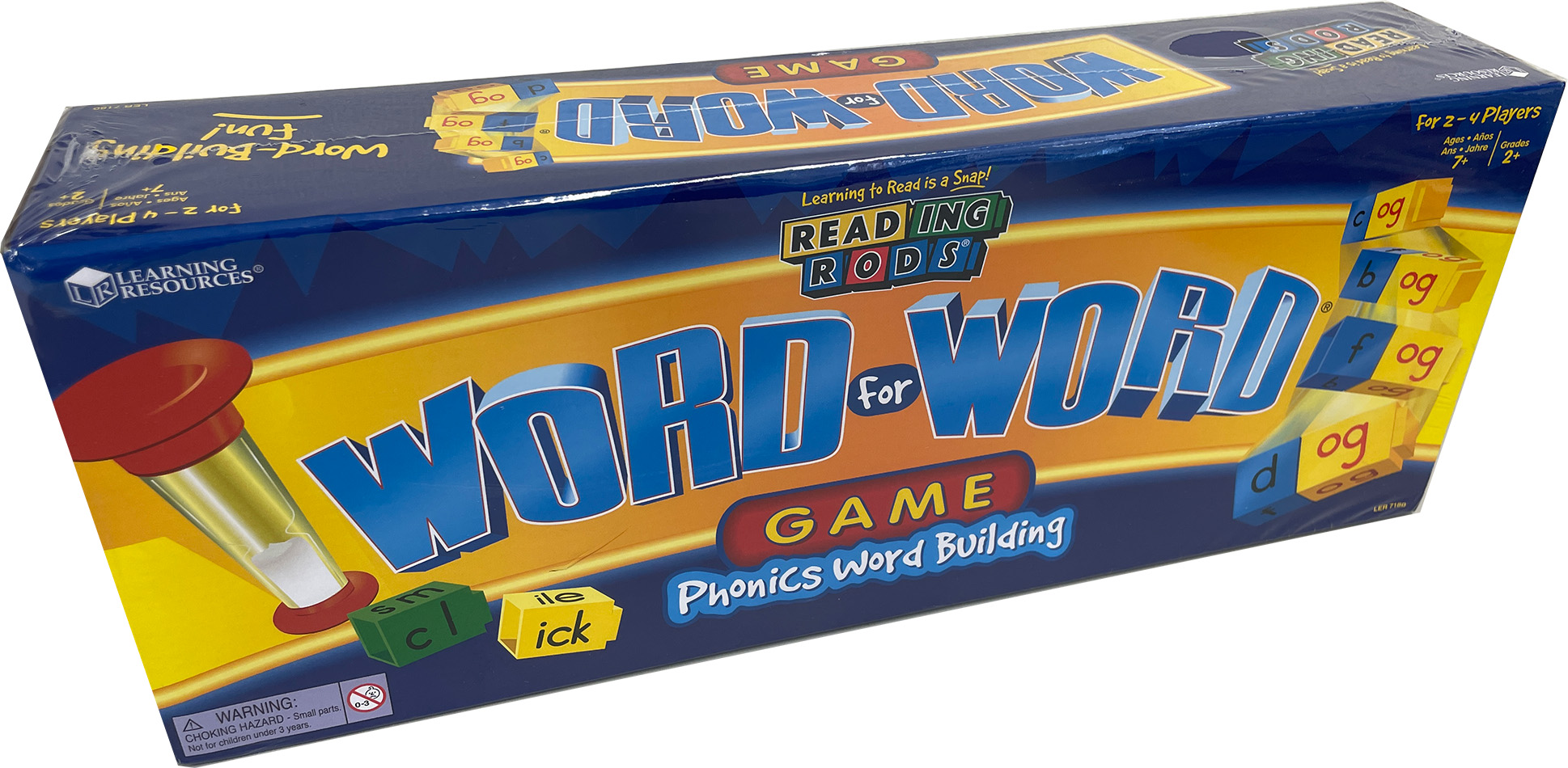 Reading Rods Word for Word Game Phonics Word Building by Learning