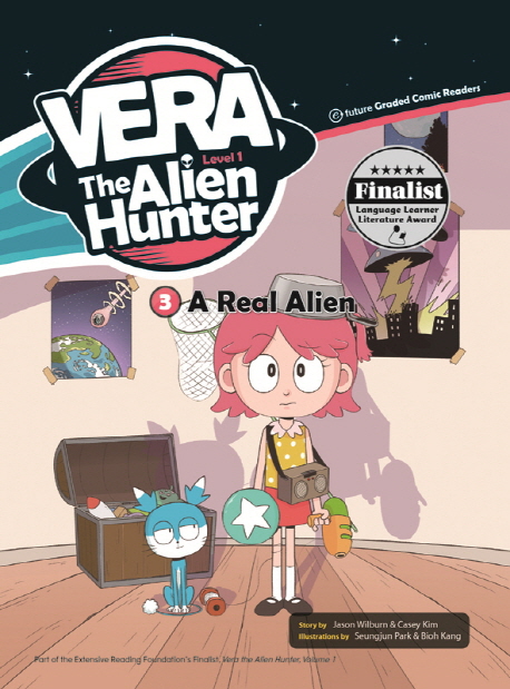 メーカー直売所 Vera the Alien Hunter - 1-3: A Real Alien (with CD) (レベル 洋書